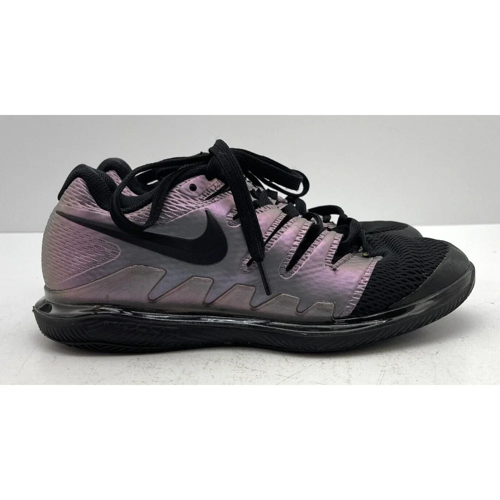 Nike Air Zoom Vapor X AA8030-900 Black/ Purple Men's Tennis Shoes US Size 7.5
